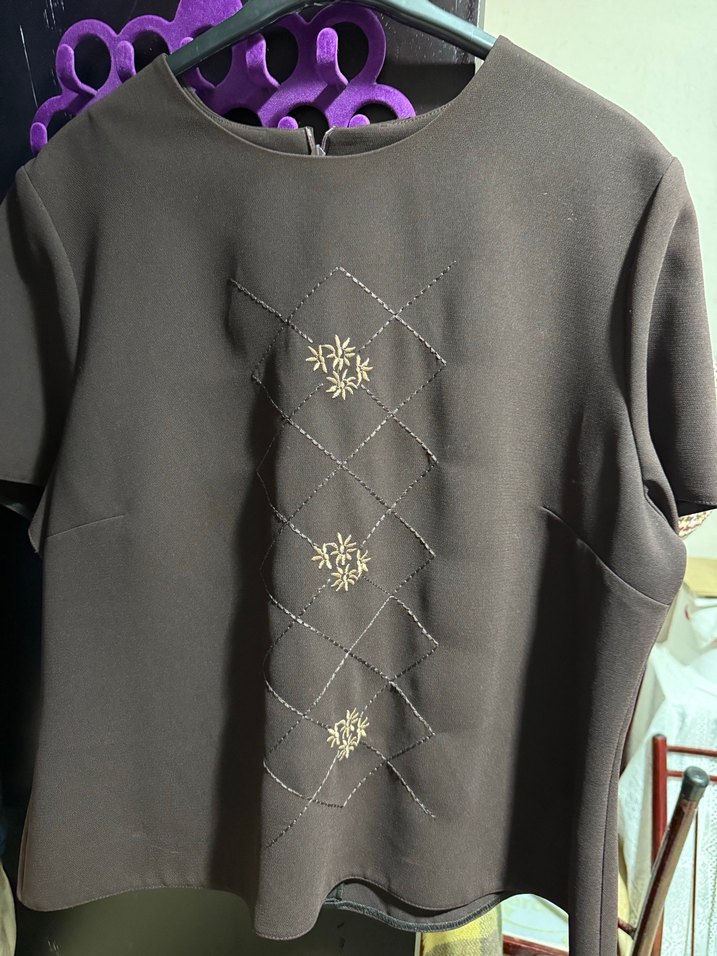 Kahverengi Midi Kadın Blazer Ceket - Görsel 3