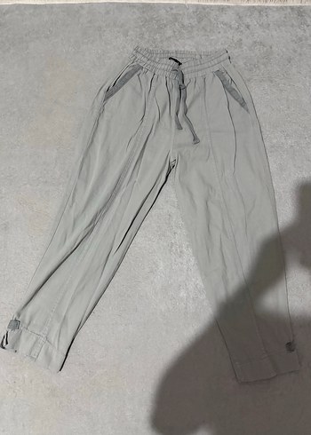 Diğer Gri Lastikli Rahat Pantolon