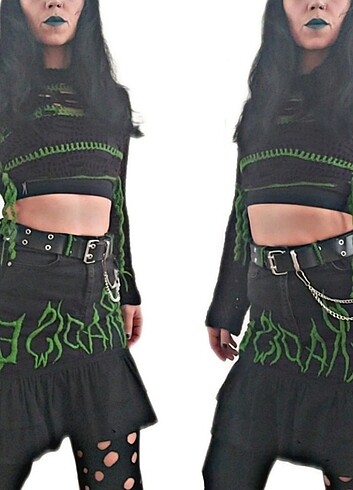s Beden Punk gothic fairycore y2k paradise etek
