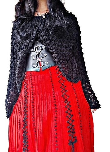 universal Beden Gothic rock fairycore vampir yün etek