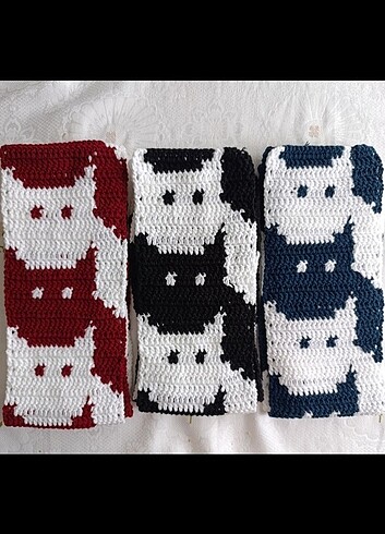 Diğer Kedi desenli atkı 