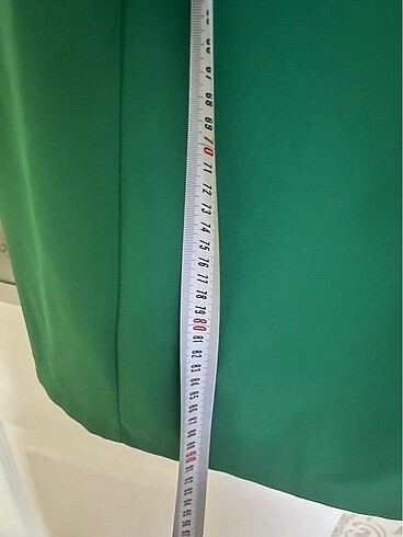 38 Beden yeşil Renk Yeşil ofis elbise ikiler