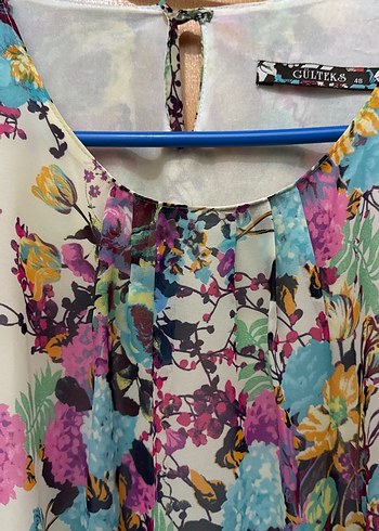 Çiçek Desenli Bohem Uzun Kollu Bluz - Görsel 4