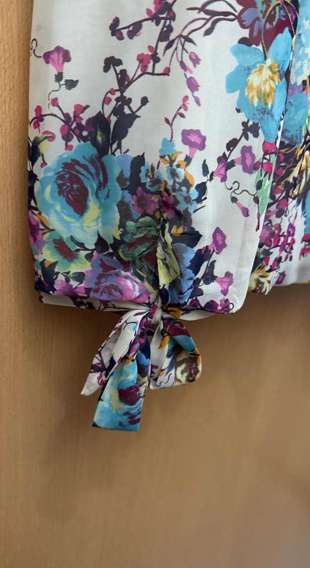Çiçek Desenli Bohem Uzun Kollu Bluz - Görsel 2