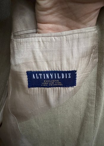 Keten Düğmeli Erkek Takım Ceket - Görsel 2