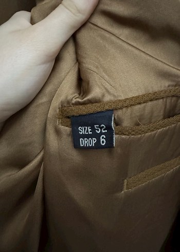 Kahverengi Düğmeli Erkek Blazer Ceket - Görsel 3