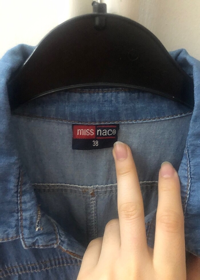 Teşekkür kot elbise - Görsel 2