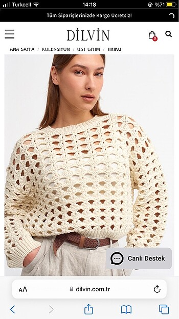 Ajurlu triko - Görsel 4