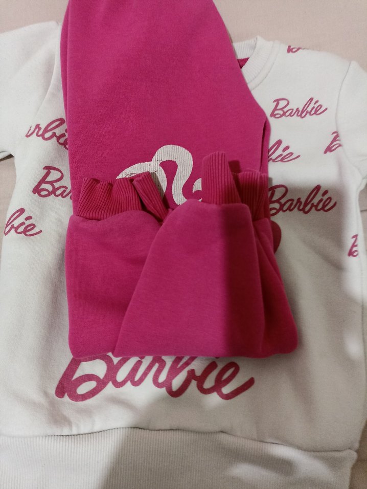 Barbie Baskılı Kız Çocuk Eşofman Takımı - Görsel 5
