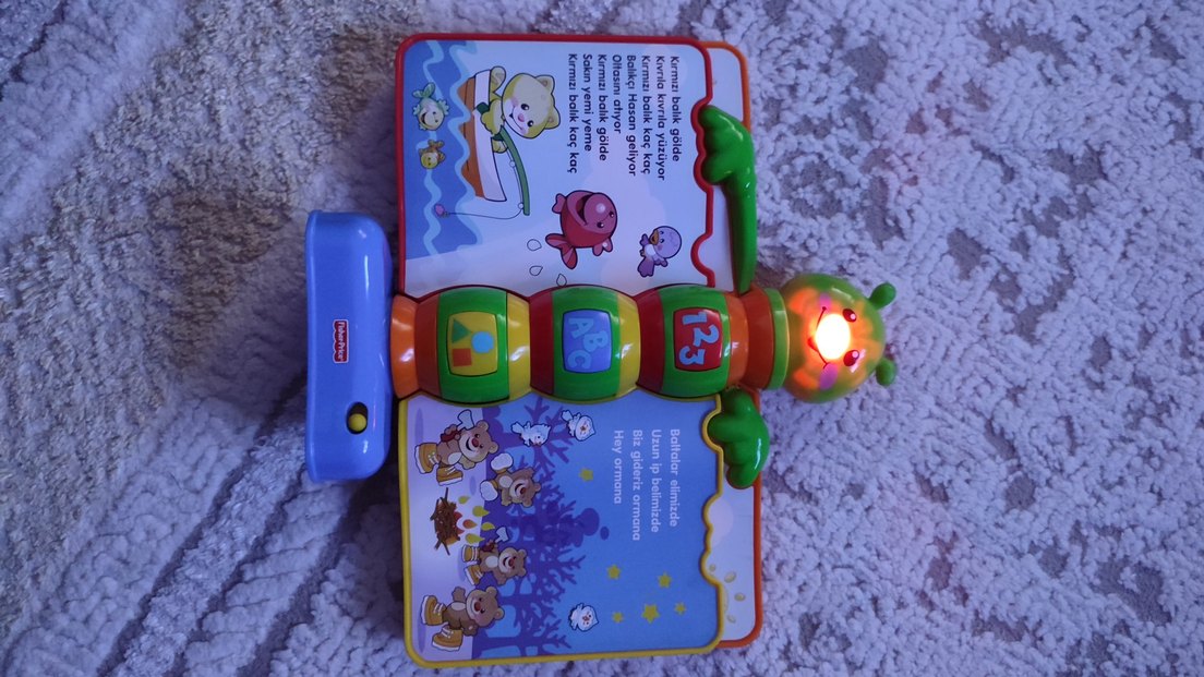 Renkli Eğitici Masalcı Tırtıl Oyuncak Kitap - Görsel 2