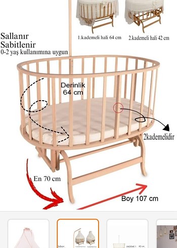 Sepet Bebek Beşiği - Görsel 5