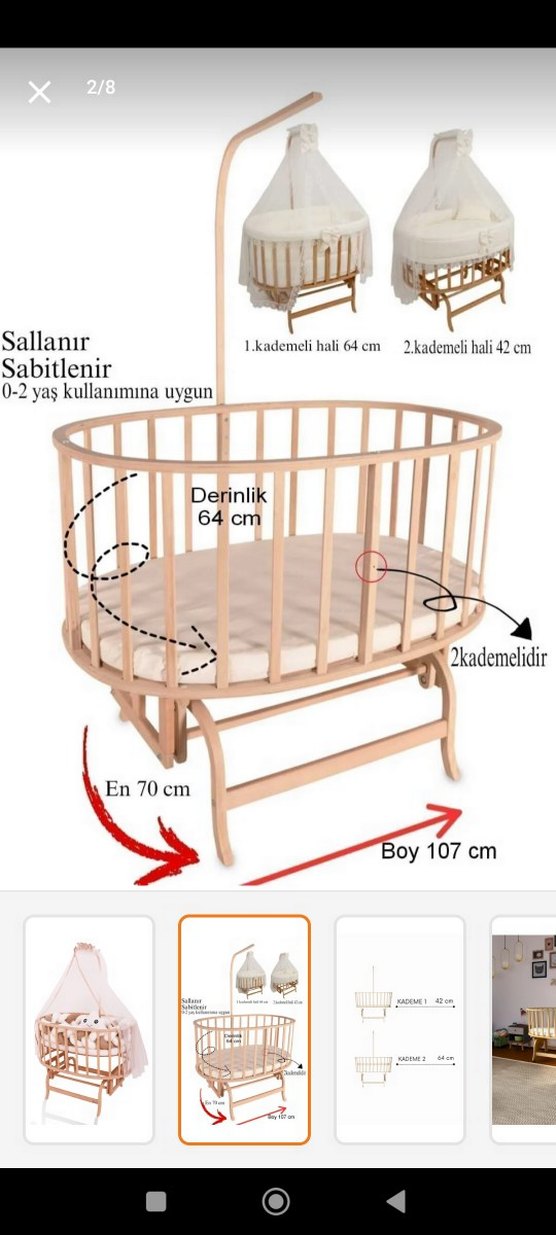 Sepet Bebek Beşiği - Görsel 5