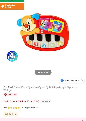 Fisher Price Eğitici Köpekçiğin Piyanosu (Türkçe) - Görsel 4