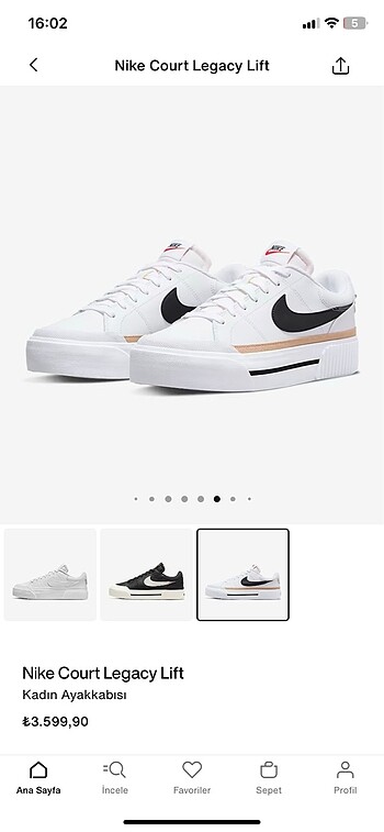 Nike Nike orijinal ayakkabı