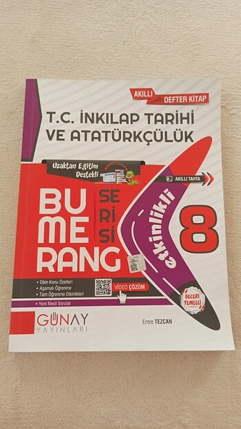 8.sinif BUMERANG İNKILAP Konu anlatımlı test kitabı