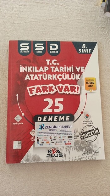 8.sinif KİA PLUS İNKILAP test kitabı 