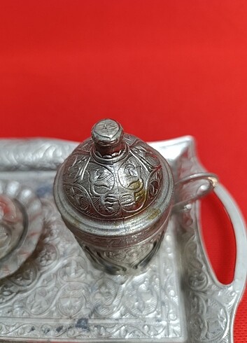 American Vintage Bakır Fincan Seti Takımı Antika Eski