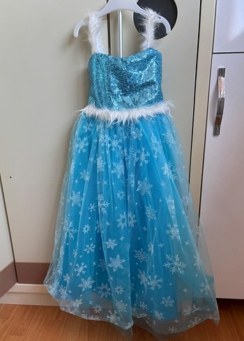 Diğer Mavi Elsa Kız Çocuk Kostümü