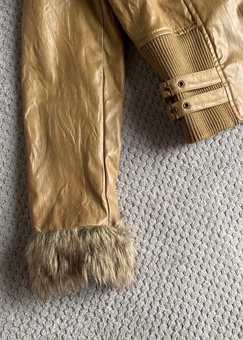 Vintage deri ceket - Görsel 3