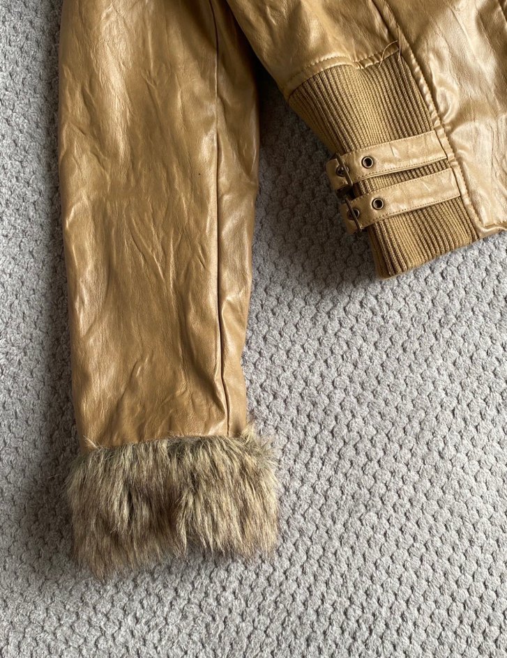 Vintage deri ceket - Görsel 3