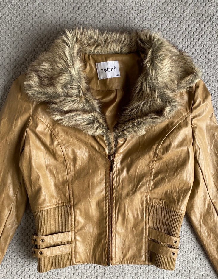 Vintage deri ceket - Görsel 2