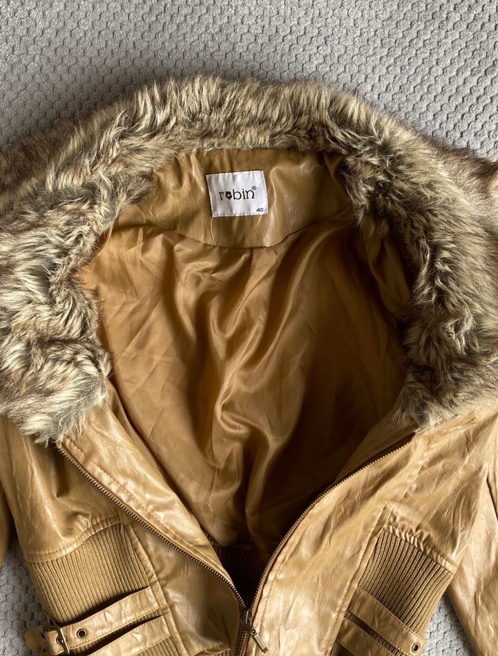 Vintage deri ceket - Görsel 4