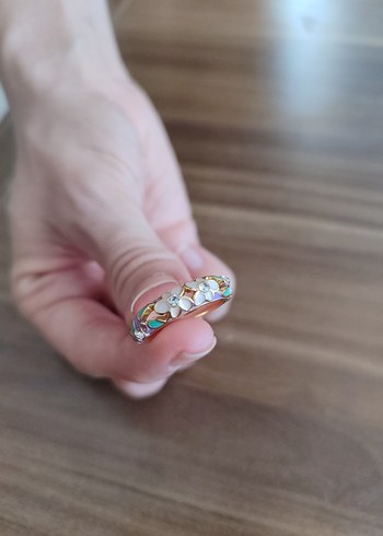 Accessorize Mineli çiçekli yüzük