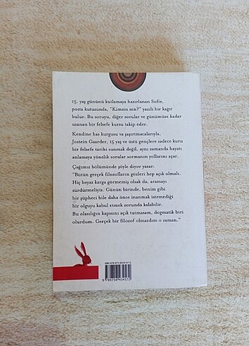  Sofie'nin Dünyası kitabı