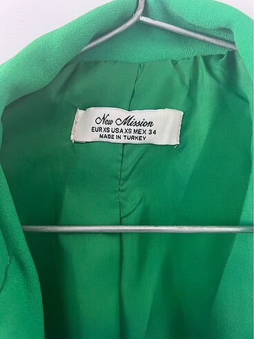 xs Beden yeşil blazer