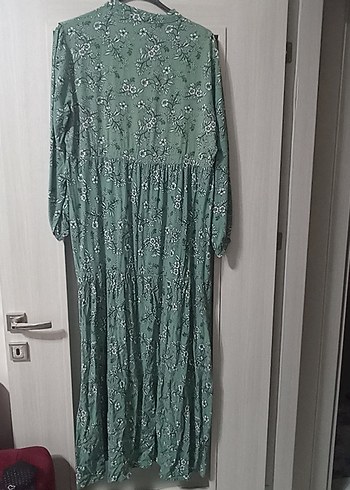 Yeşil Uzun Bohem Kadın Elbise - Görsel 3