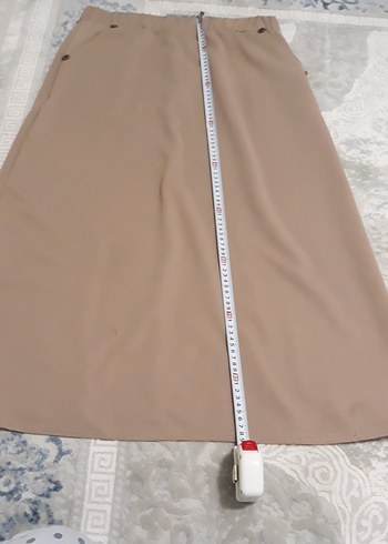 Bej Uzun Kadın Etek - Görsel 4
