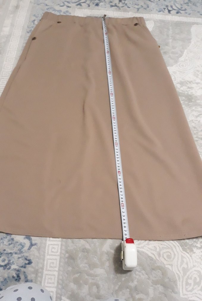 Bej Uzun Kadın Etek - Görsel 4