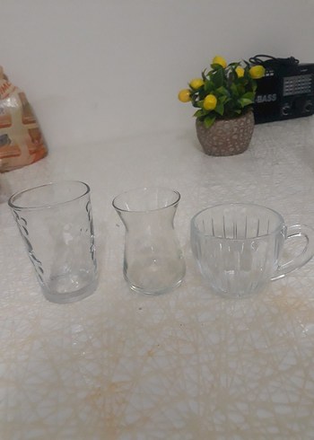 Şeffaf Cam Kulplu Fincan ve Tabak Seti - Görsel 5