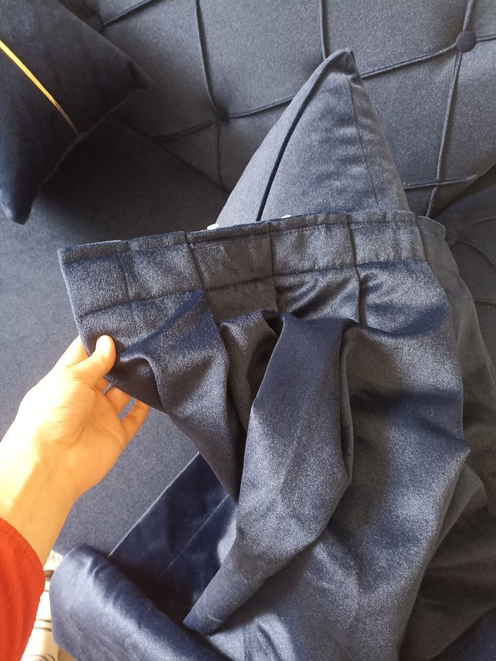 lacivert fon perde - Görsel 2