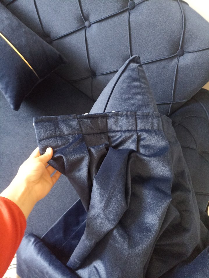 lacivert fon perde - Görsel 4