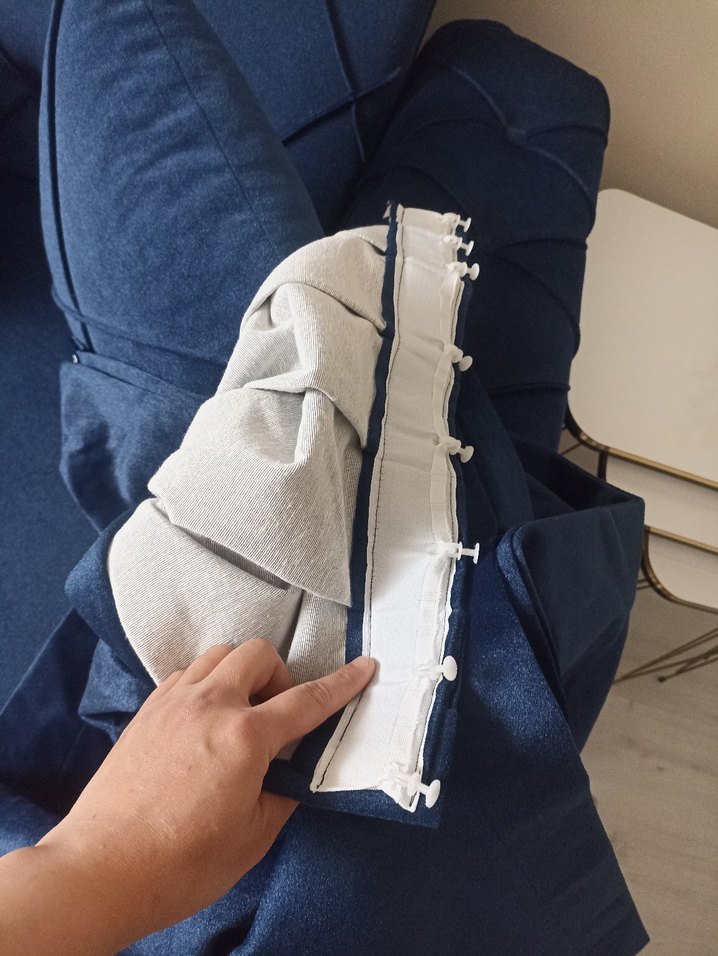 lacivert fon perde - Görsel 3