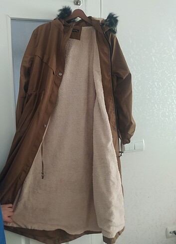 44 Beden camel Renk Kadın kışlık kaban 