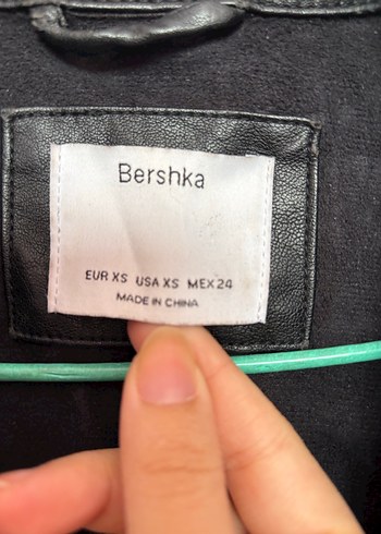 Kadın Siyah Deri Biker Ceket - Görsel 3