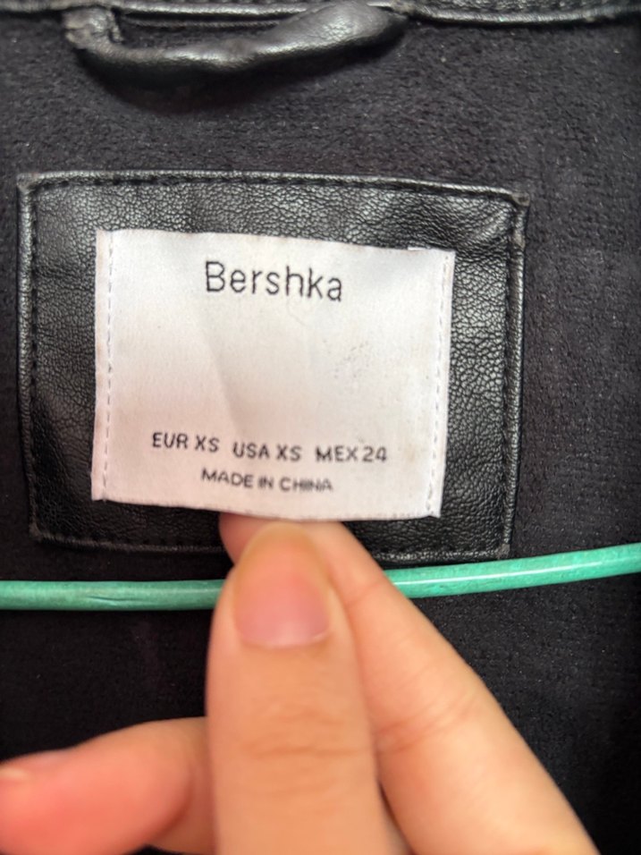 Kadın Siyah Deri Biker Ceket - Görsel 3