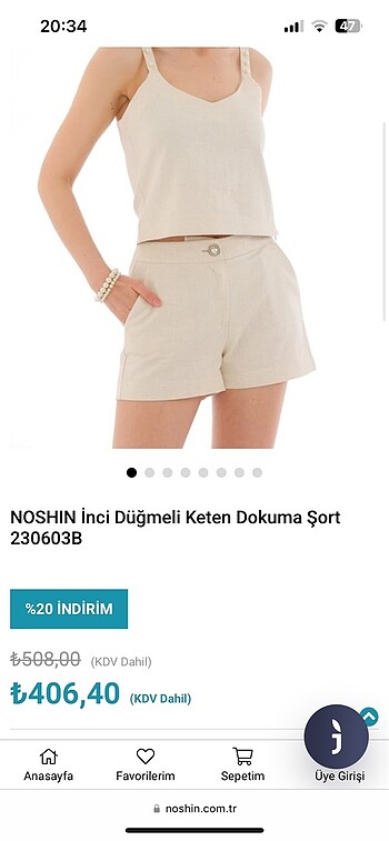 s Beden camel Renk Keten şort