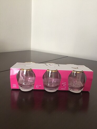 Lav Lavdan Lila (Pembe ) Renkli Kahve Yanı Su Bardağı