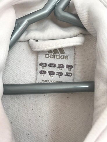 38 Beden beyaz Renk Adidas Orijinal eşofman üstü
