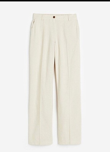 36 Beden ten rengi Renk H&M keten pantolon
