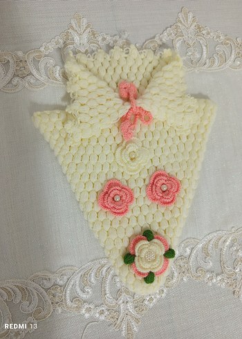 4 parça çeyizlik el örgüsü lif gelin seti - Görsel 3