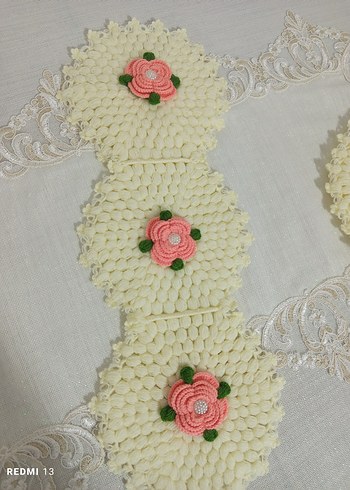 4 parça çeyizlik el örgüsü lif gelin seti - Görsel 4