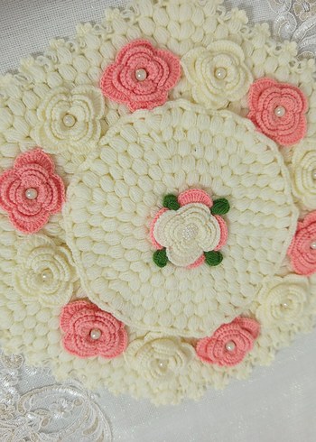 4 parça çeyizlik el örgüsü lif gelin seti - Görsel 2