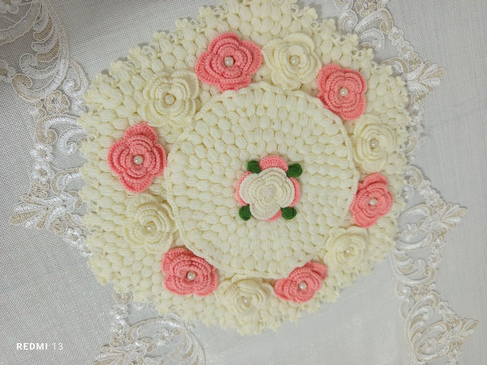 4 parça çeyizlik el örgüsü lif gelin seti - Görsel 2