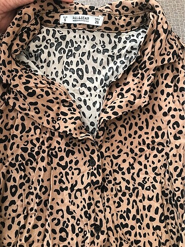 s Beden Leopar gömlek