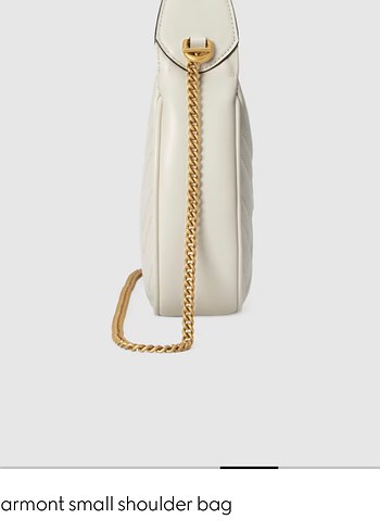 Gucci Zincir Detaylı Beyaz Kadın Deri Çanta