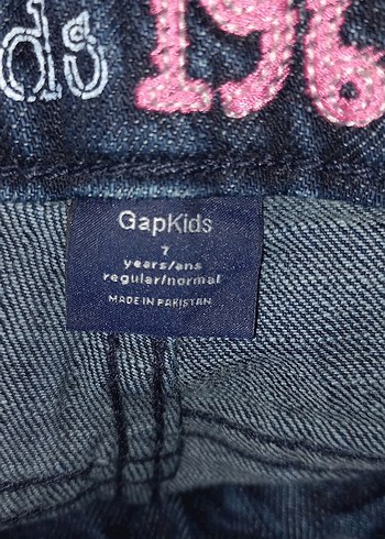 7 Yaş Beden Kız çocuk Lacivert Dar Kesim Midi Kot Pantolon